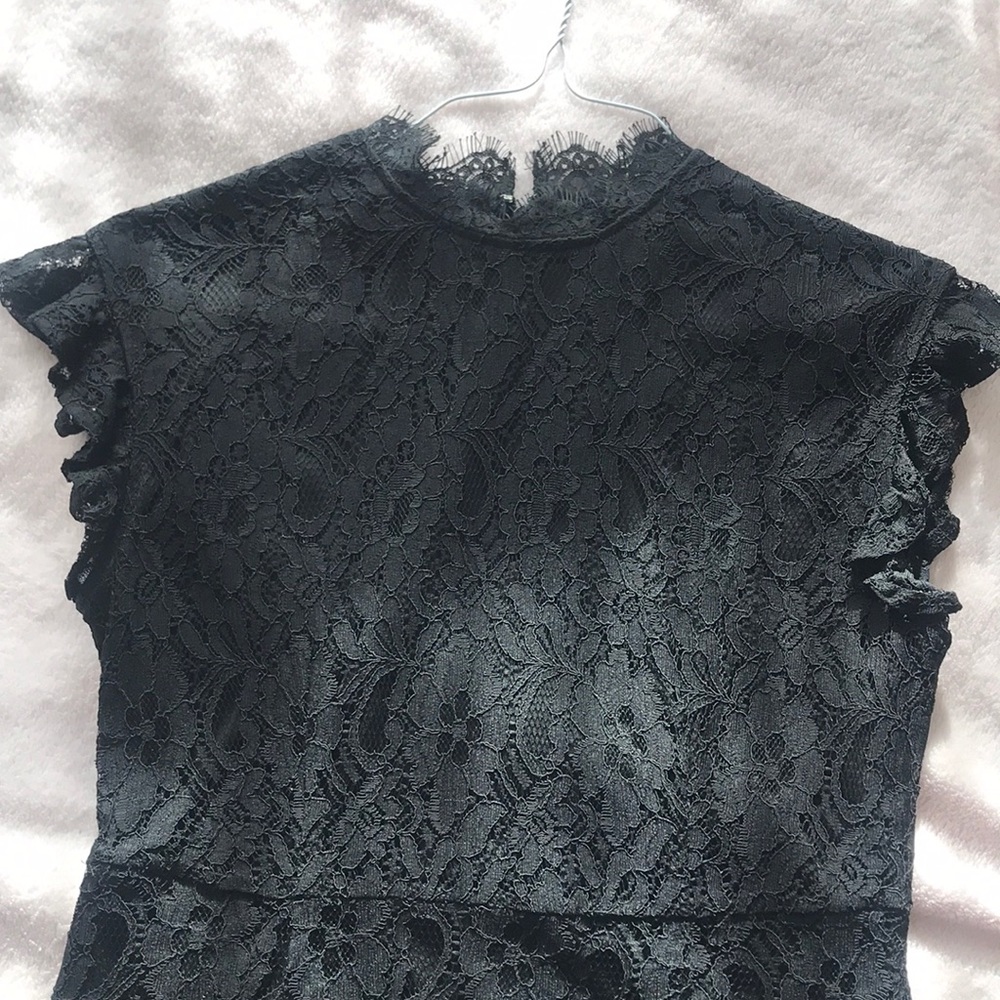 Black lace dress
